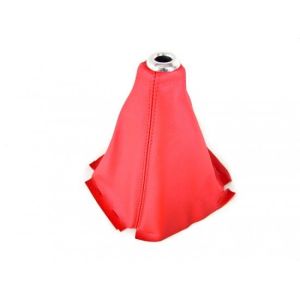D1 Spec Schaltsack Rote Stichnaht Rot Leder