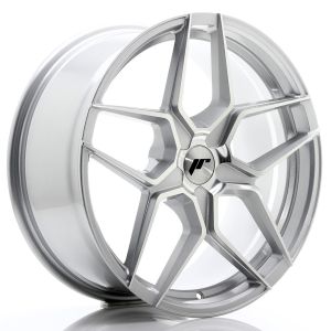 JR-Wheels JR34 Felgen 19 Zoll 8.5J ET40 5x112 Guss Silver Machined Face