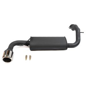 SRS Hinten Muffler Single S Conical Flange Schwarz 61mm Stahl Honda Civic,CRX