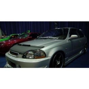 Masterbra Hood Bra Schwarz Vinyl Honda Civic Pre-Facelift 1996-1998