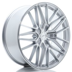 JR-Wheels JR38 Felgen 21 Zoll 9J ET10-52 Custom PCD Flow Form Silver Machined Face