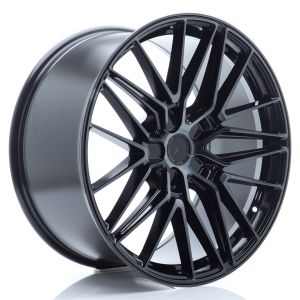 JR-Wheels JR38 Felgen 21 Zoll 9.5J ET0-35 Custom PCD Flow Form Black Brushed