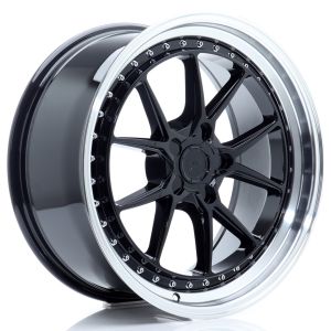 JR-Wheels JR39 Felgen 19 Zoll 8.5J ET15-35 Custom PCD Flow Form Gloss Black Machined Lip