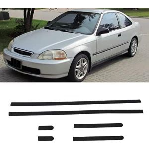 ABS Dynamics Türleiste JDM Thin 2-Türer Schwarz ABS Plastik Honda Civic