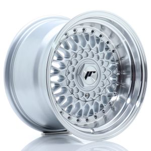 JR-Wheels JR9 Felgen 15 Zoll 9J ET10 4x100,4x108 Silver Machined Lip