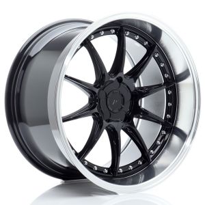 JR-Wheels JR41 Felgen 19 Zoll 11J ET12-25 Custom PCD Gloss Black Machined Lip