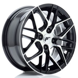 JR-Wheels JR28 Felgen 15 Zoll 7J ET25 4x100 Gloss Black Machined Face