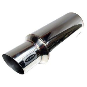 Blox Racing Hinten Universal Muffler 60mm Edelstahl