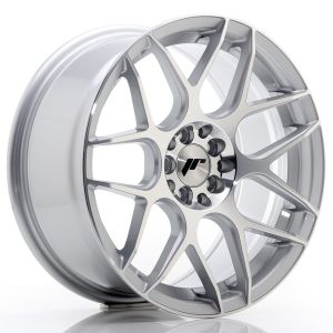 JR-Wheels JR18 Felgen 17 Zoll 8J ET35 4x100,4x114.3 Flow Form Silver Machined Face