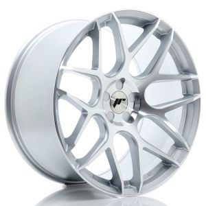JR-Wheels JR18 Felgen 20 Zoll 10J ET20-40 Custom PCD Flow Form Silver Machined Face