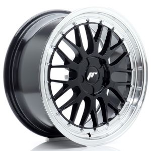 JR-Wheels JR23 Felgen 18 Zoll 8J ET20-42 Custom PCD Flow Form Gloss Black Machined Lip