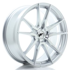 JR-Wheels JR21 Felgen 19 Zoll 8.5J ET20-45 Custom PCD Flow Form Silver Machined Face