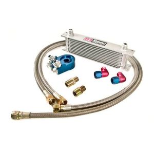 D1 Spec Ölkühler Kit Silber 11 Reihen Aluminium