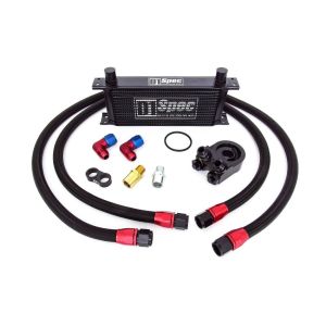 D1 Spec Ölkühler Kit Schwarz 15 Reihen -10 AN Aluminium