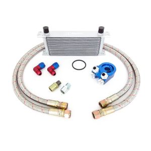 D1 Spec Ölkühler Kit Silber 15 Reihen Aluminium