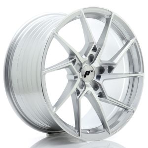 JR-Wheels JR33 Felgen 19 Zoll 9.5J ET20-45 Custom PCD Flow Form Silver Machined Face