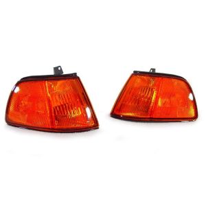 DEPO Kurven JDM Style Chrom Gehäuse Oranges Glas Honda Civic Facelift
