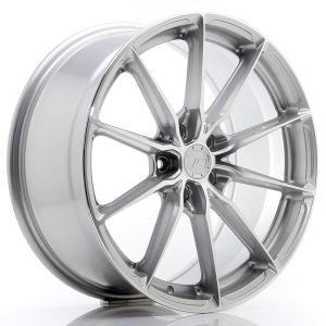 JR-Wheels JR37 Felgen 19 Zoll 8.5J ET35 5x112 Guss Silver Machined Face