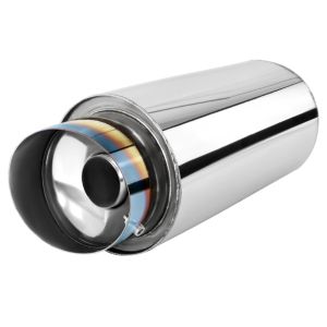 SK-Import Hinten Universal Muffler N1 Spoon Style 102mm Edelstahl