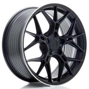 JR-Wheels JR51 Felgen 18 Zoll 8J ET20-45 Custom PCD Flow Form Satin Black, Machined Lip