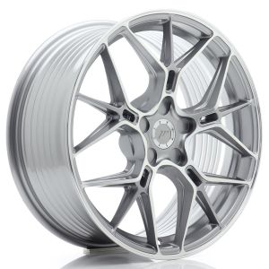 JR-Wheels JR51 Felgen 18 Zoll 8J ET20-45 Custom PCD Flow Form Silver Machined Face