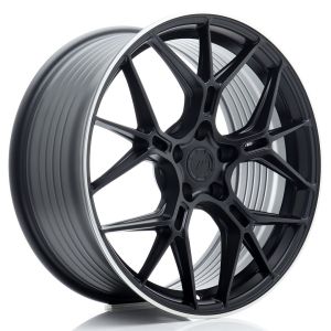 JR-Wheels JR51 Felgen 19 Zoll 8.5J ET45 5x112 Flow Form Satin Black, Machined Lip