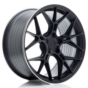 JR-Wheels JR51 Felgen 19 Zoll 9.5J ET20-45 Custom PCD Flow Form Satin Black, Machined Lip