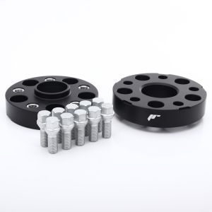 JR-Wheels Spurplatten JRWA2 5x130 - 84.1 - M14x1.5 - 35mm Schwarz 166mm Aluminium