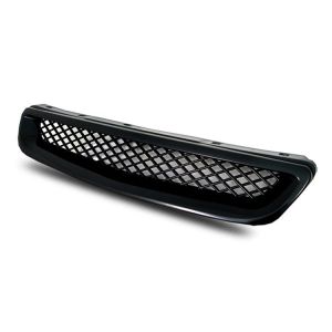 ABS Dynamics Grill Type R Style Schwarz ABS Plastik Honda Civic Pre-Facelift 1996-1998