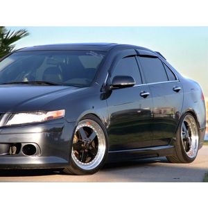 SK-Import Vorne und Hinten Side Window Visor Aufkleben 4-Türer Getönt Plastik Honda Accord