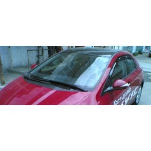 SK-Import Vorne und Hinten Side Window Visor Aufkleben 5-Türer Getönt Plastik Honda Civic