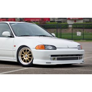 PU Design Vorne Spoilerlippe Mugen Style Schwarz Polyurethan Honda Civic