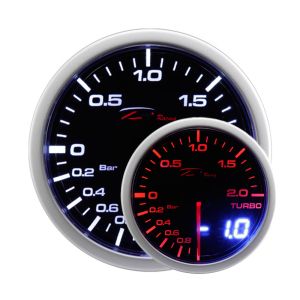 Depo Racing Anzeige Dual View Serie Schwarz 52mm Vacuum