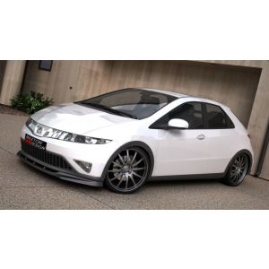 Maxton Vorne Spoilerlippe Schwarz ABS Plastik Honda Civic Pre Facelift