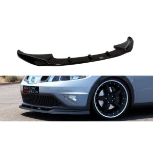 Maxton Vorne Spoilerlippe Schwarz ABS Plastik Honda Civic Facelift