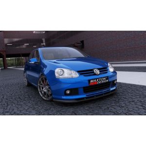 Maxton Vorne Spoilerlippe Voltex Style Schwarz Glänzend ABS Plastik Volkswagen Golf