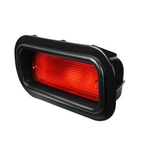 SK-Import Nebelscheinwerfer Chrom Gehäuse Rotes Glas