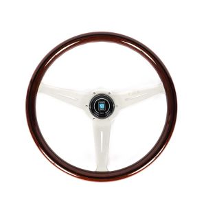 Nardi Lenkrad Eben Silber 360mm Holz
