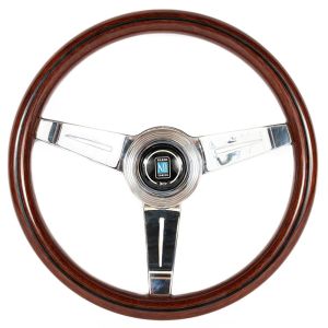 Nardi Lenkrad Eben Silber 340mm Holz