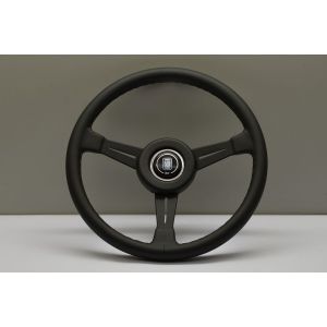 Nardi Lenkrad Schwarze Kreuzstichnaht Eben Schwarz 365mm Leder