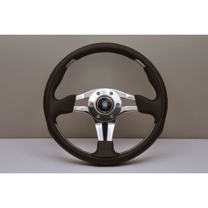 Nardi Lenkrad Eben Silber 350mm Leder
