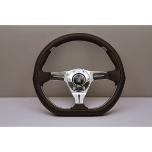 Nardi Lenkrad Eben Silber 350mm Leder
