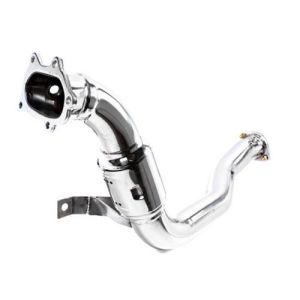 M2 Motorsport Downpipe mit Katalysator Poliert 76mm Edelstahl Subaru Impreza