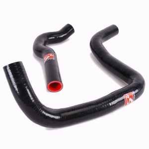 Skunk2 Kühlerschlauch Satz Schwarz - Rot Silikon Honda Civic,CRX,Del Sol