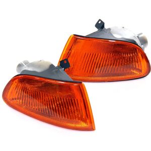 DEPO Kurven JDM Style Chrom Gehäuse Oranges Glas Honda Civic