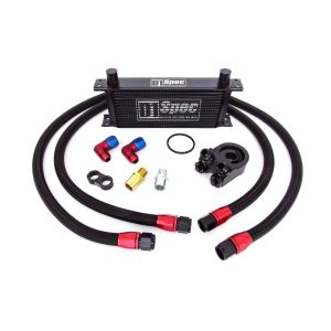 D1 Spec Ölkühler Kit Schwarz 19 Reihen Aluminium