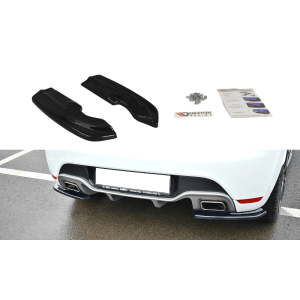 Maxton Hinten Spoilerlippe Schwarz Glänzend ABS Plastik Renault Clio