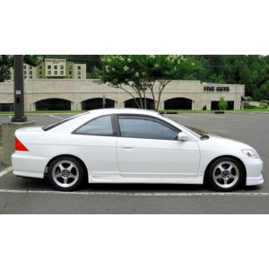 SK-Import Vorne Side Window Visor Aufkleben JDM Style 2-Türer Getönt Plastik Honda Civic