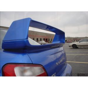 SK-Import Hinten Spoiler STI Style Unbemalt ABS Plastik Subaru Impreza