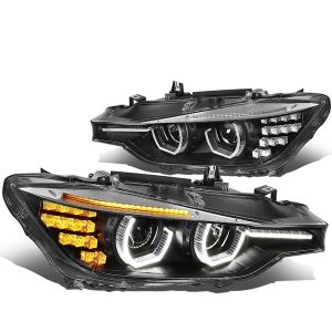 SK-Import Scheinwerfer Schwarzes Gehäuse BMW 3-serie